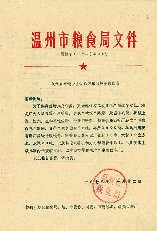 建立主食面包車間投資的報(bào)告